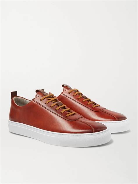 mr porter sneakers|luxury men's leather sneakers.